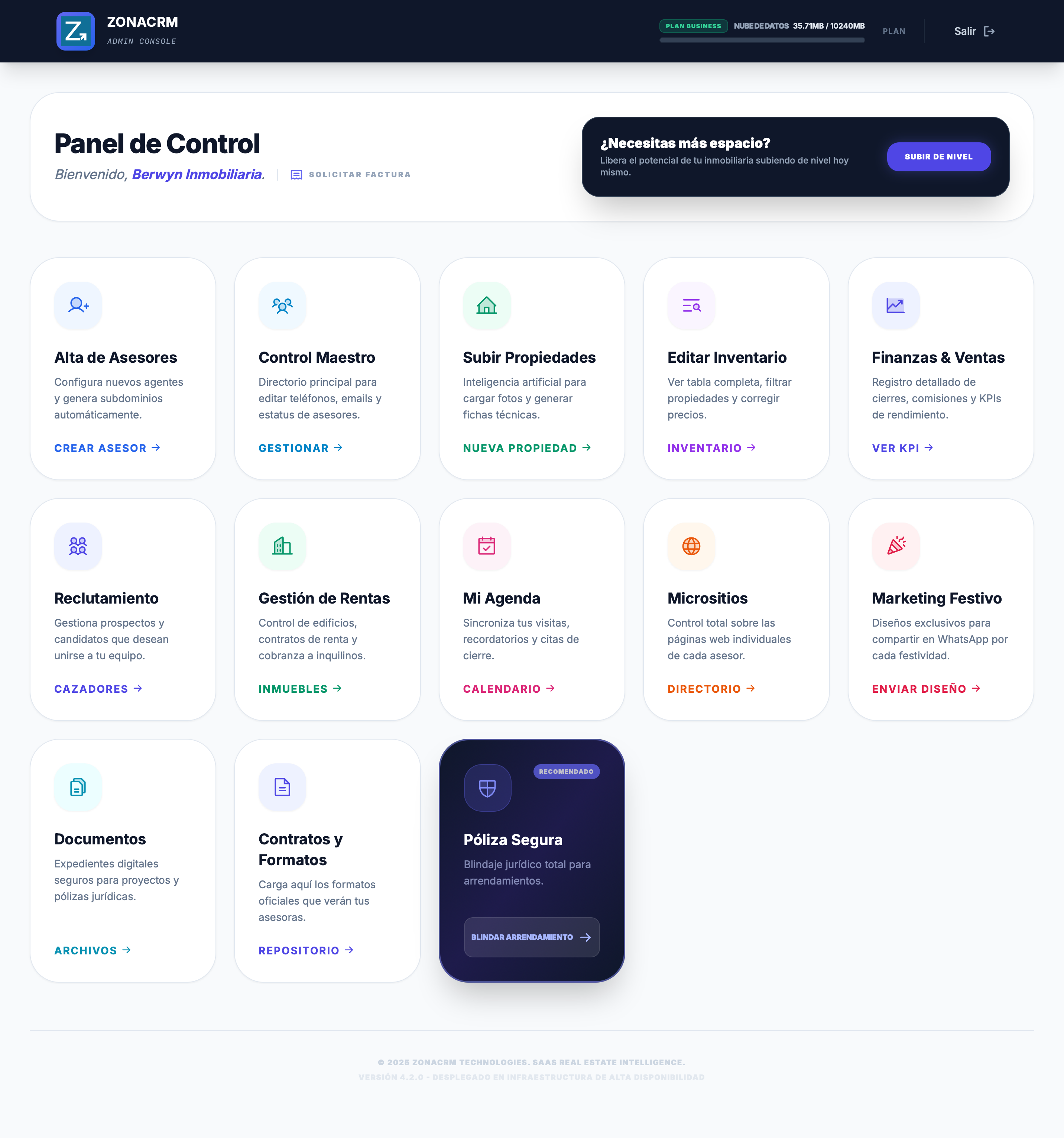 ZonaCRM Dashboard