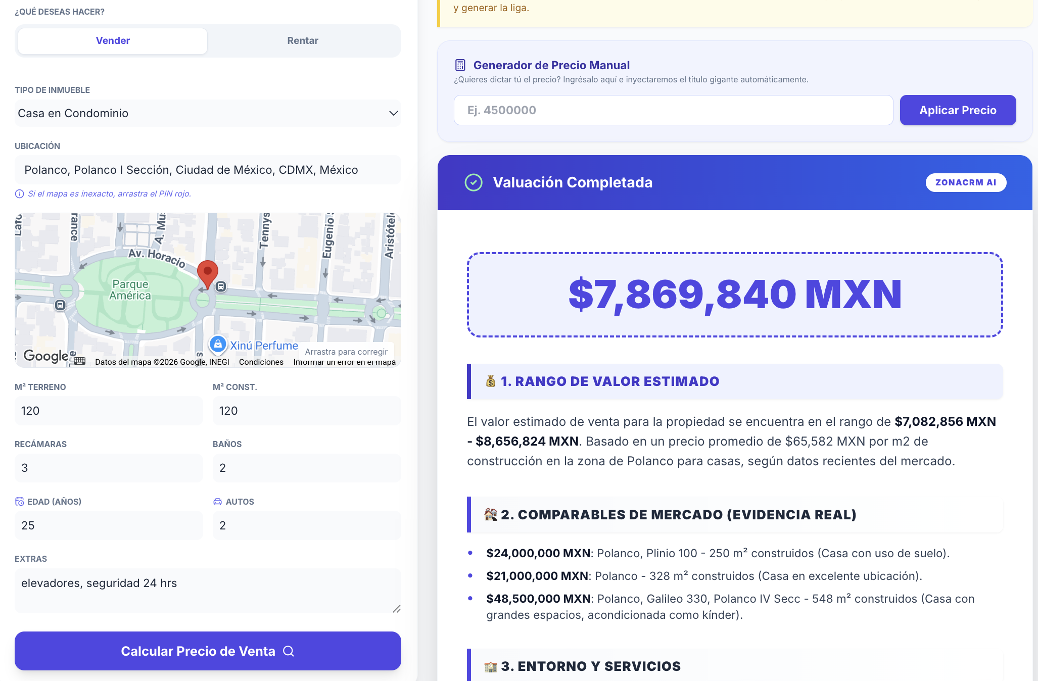 Valuador Inmobiliario con Inteligencia Artificial